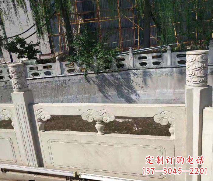 河南园林景观大理石栏板石雕 (6)
