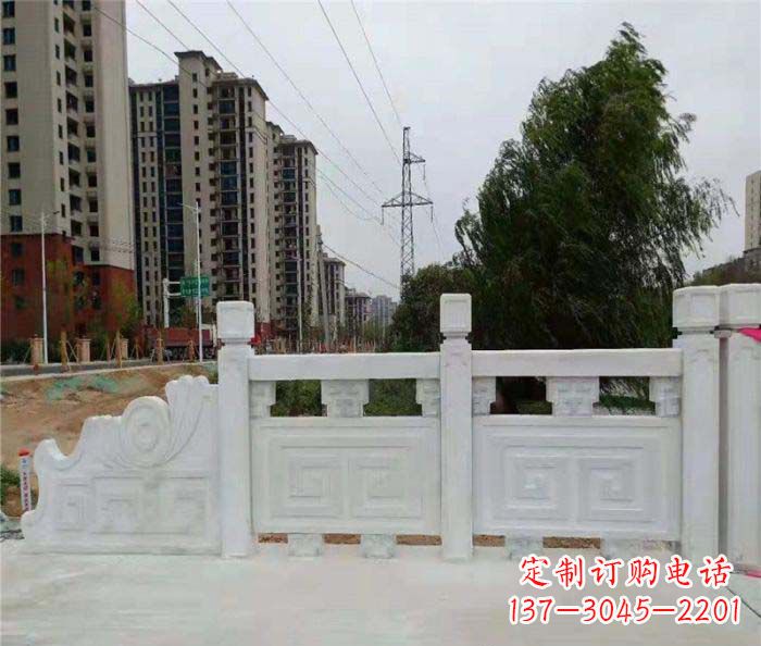 河南园林景观大理石栏板石雕 (5)