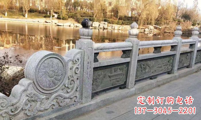 河南园林景观大理石栏板石雕 (10)