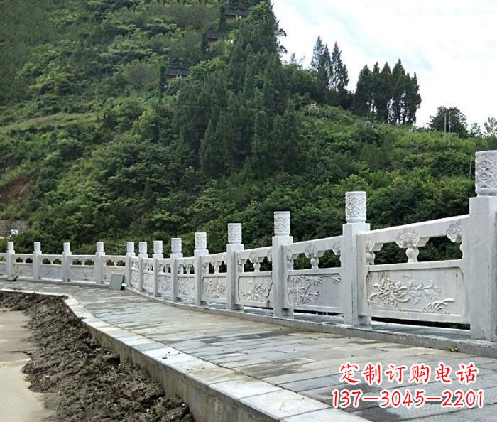 河南园林景观大理石栏板石雕_2
