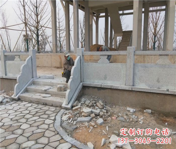 河南园林景观大理石桥栏板石雕_2 (2)