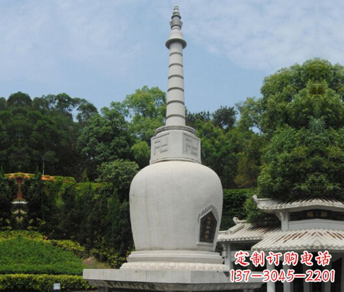 河南园林景观大理石舍利塔石雕