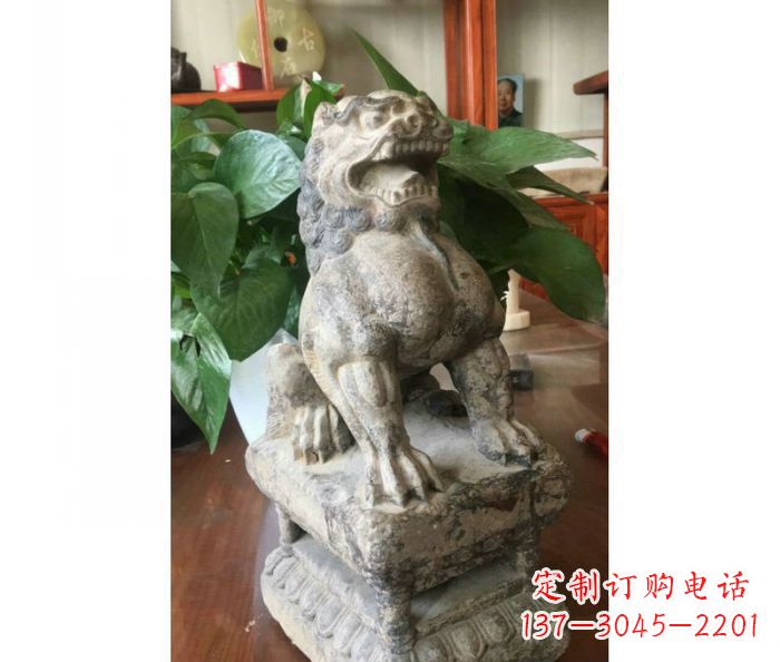 河南园林景观大理石狮子石雕