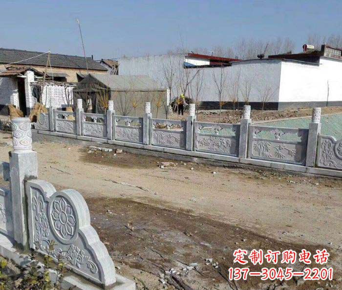 河南园林景观仿古栏板石雕