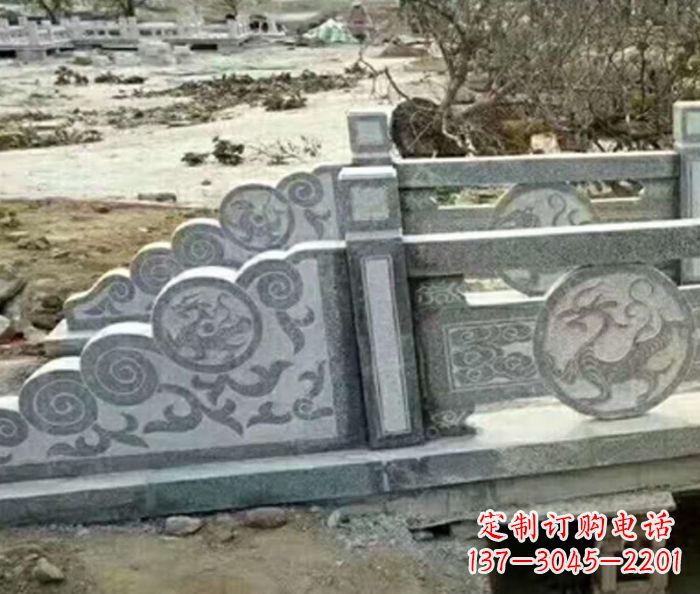 河南园林景观仿古石雕栏板 (10)