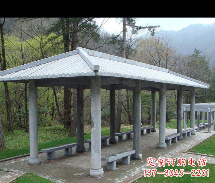 河南园林景观仿古石雕长廊