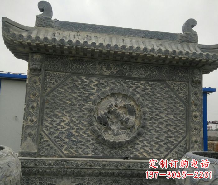 河南园林景观仿古石雕影壁