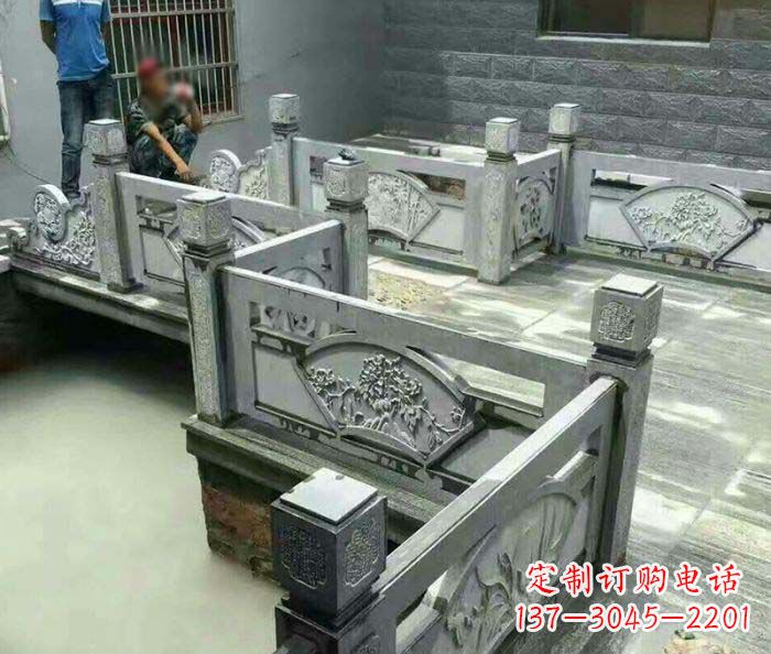 河南园林景观仿古石浮雕栏板 (4)