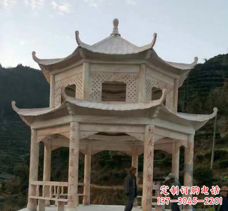 河南园林石雕凉亭