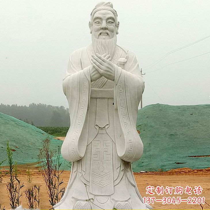 河南沾化二中孔子雕塑塑像