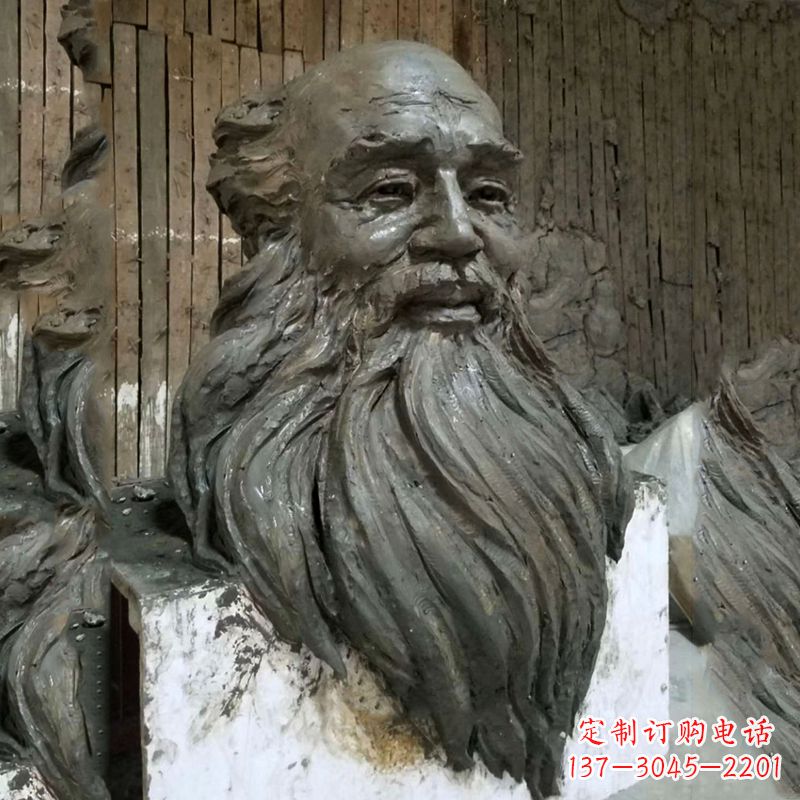 河南张大千头像雕塑泥稿
