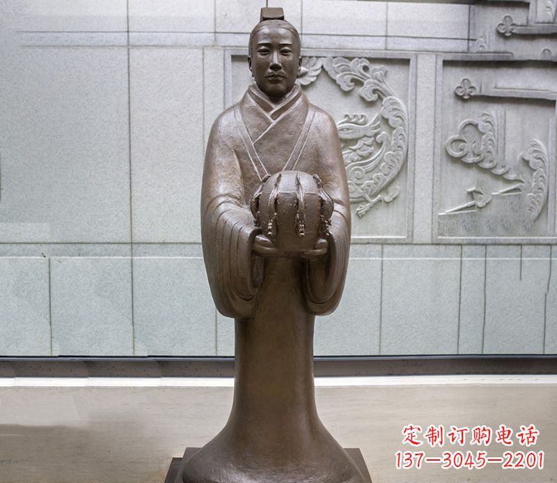 河南张衡科学家 人物铜雕