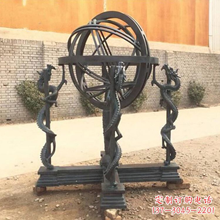 河南张衡天体仪浑天仪雕塑摆件