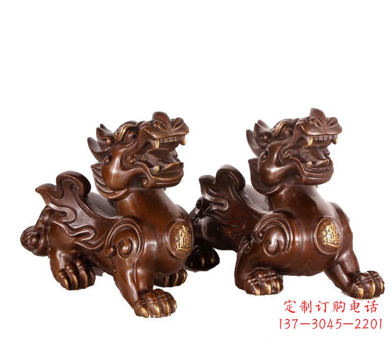 河南招财进宝貔貅铜雕