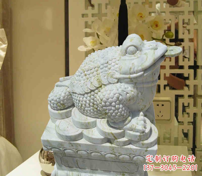 河南招财神兽金蟾石雕