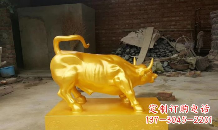 河南招财铜牛雕塑 (2)