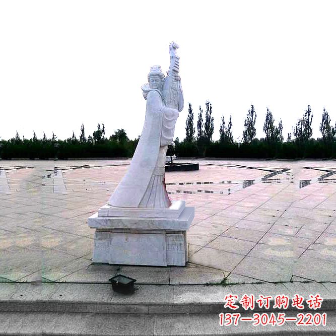 河南中国古代四大美女之王昭君广场石雕塑