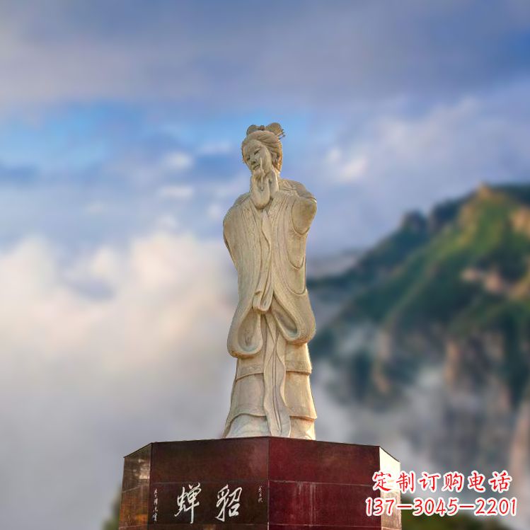 河南中国古代四大美女之貂蝉景观石雕
