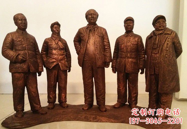 河南中国近代伟人系列铜雕像