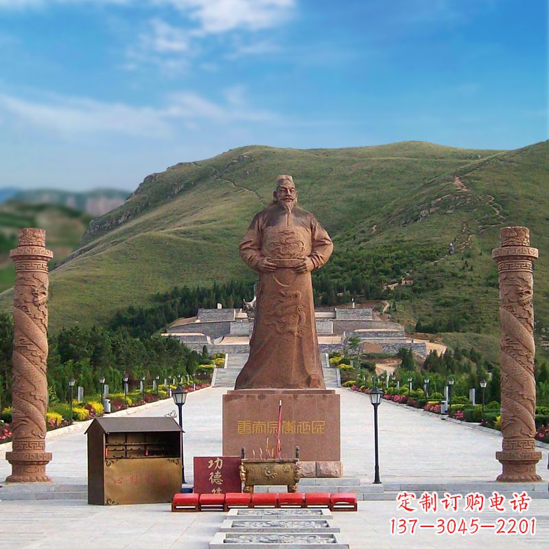 河南中国历史名人大型李世民景观雕塑