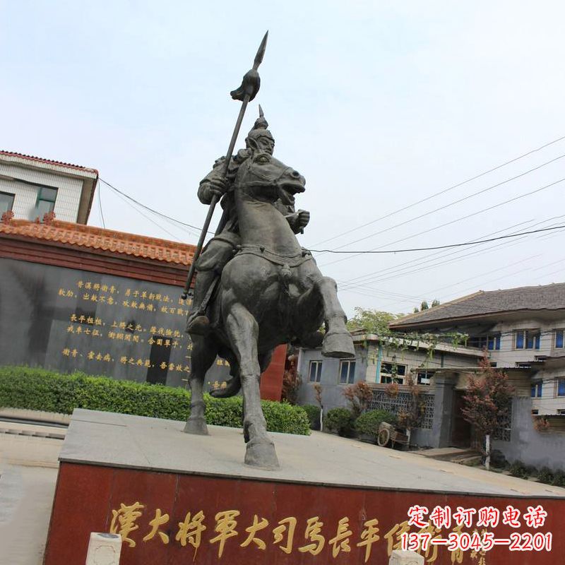 河南中国历史名人汉朝著名将领民族英雄卫青铜雕塑像