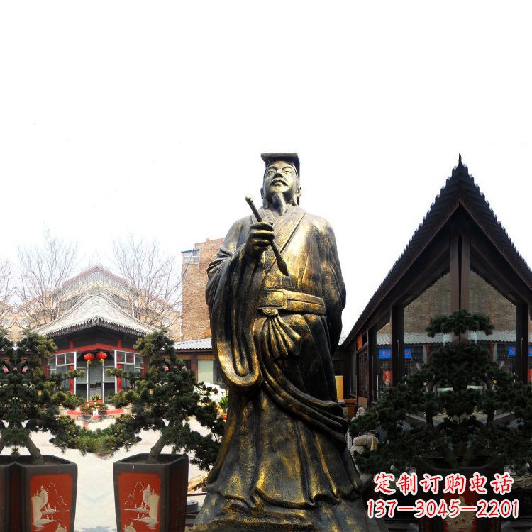 河南中国历史文化名人书圣王羲之雕塑