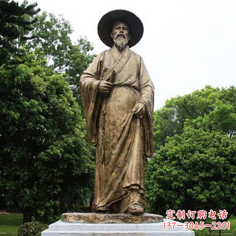 河南中国历史文化名人北宋文学家苏轼苏东坡铜雕像