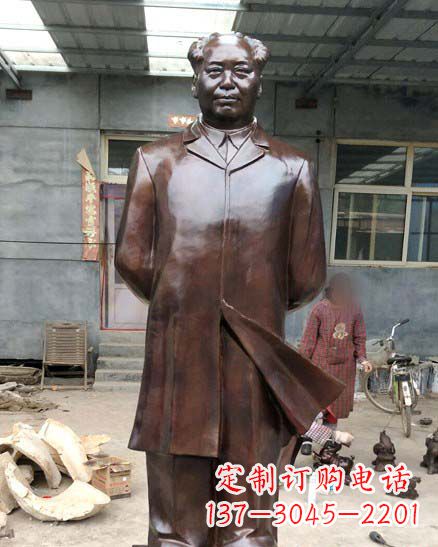 河南中国伟人毛泽东铜像