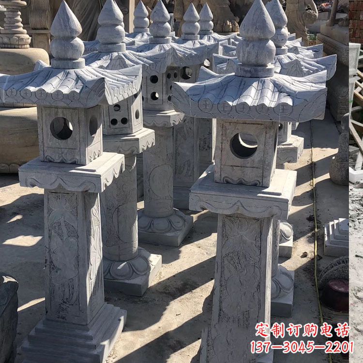 河南中式汉代石雕灯笼
