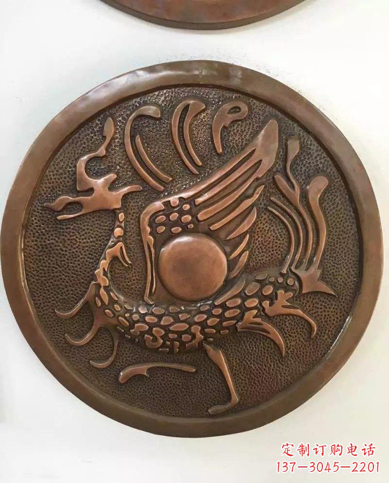 河南朱雀铜浮雕