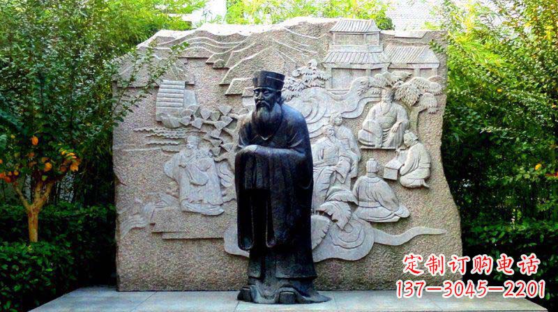 河南朱熹古代名人铜雕_2