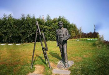 河南徐悲鸿城市雕塑公园铜雕像