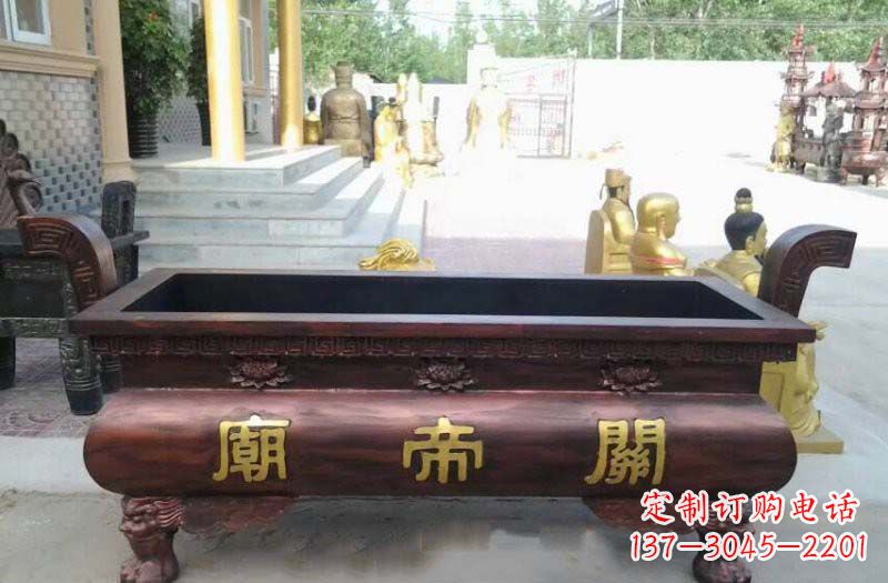 河南铸铜关帝庙香炉