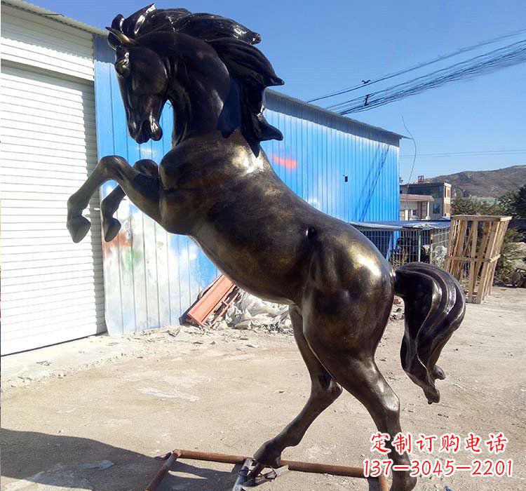 河南铸铜立马