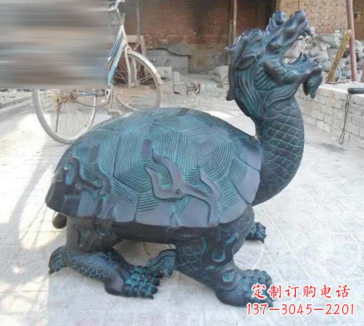 河南铸铜龙龟雕塑222