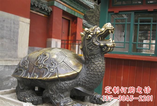 河南铸铜龙龟雕塑