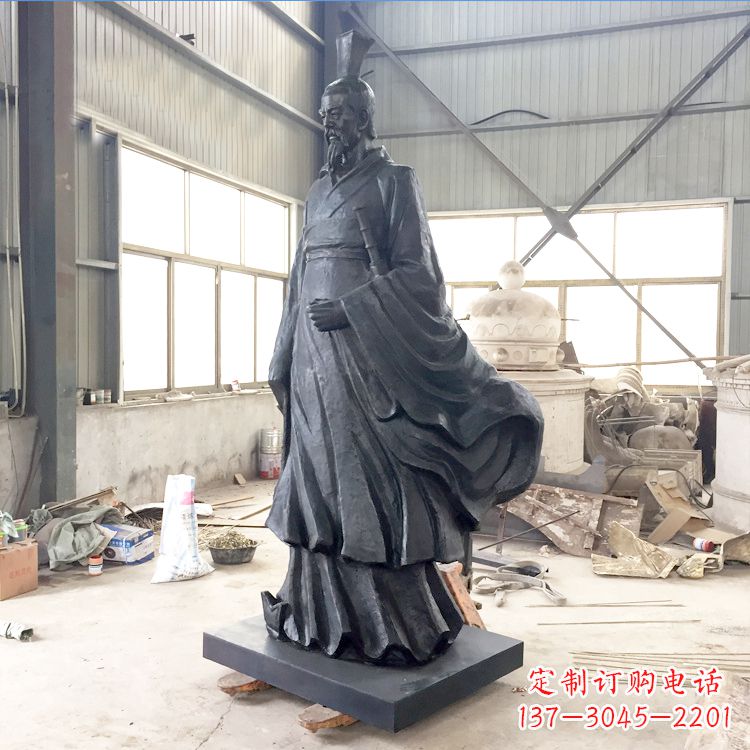 河南铸铜屈原雕塑