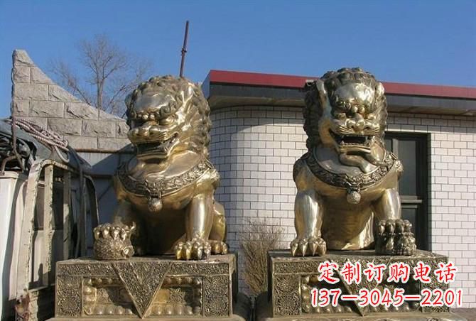 河南铸铜狮子雕塑