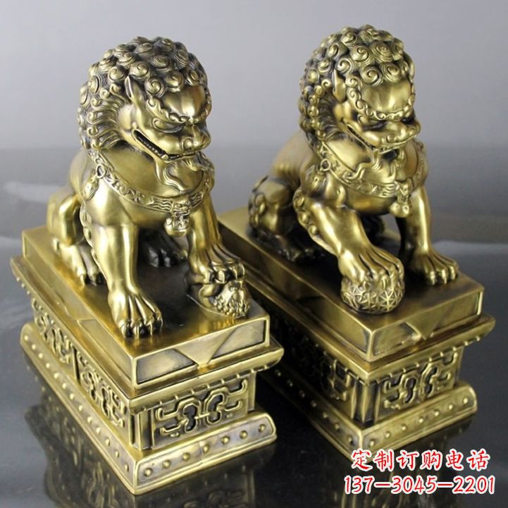 河南铸铜天安门狮子雕塑