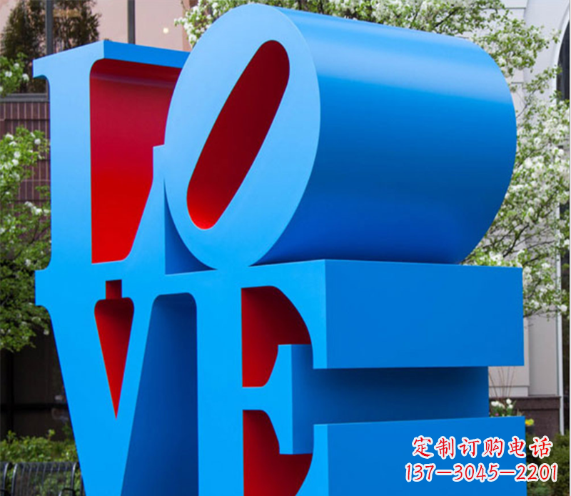 河南字母雕塑不锈钢