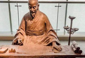 河南祖冲之圆周率情景小品雕塑-中国古代数学家著名历史人物